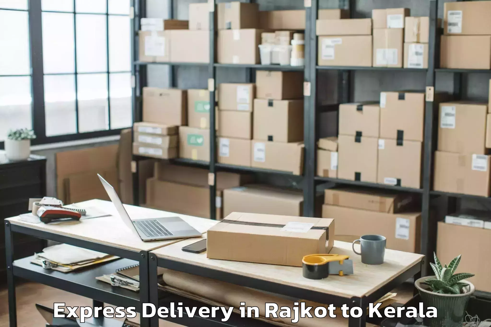 Get Rajkot to Thiruvananthapuram Express Delivery